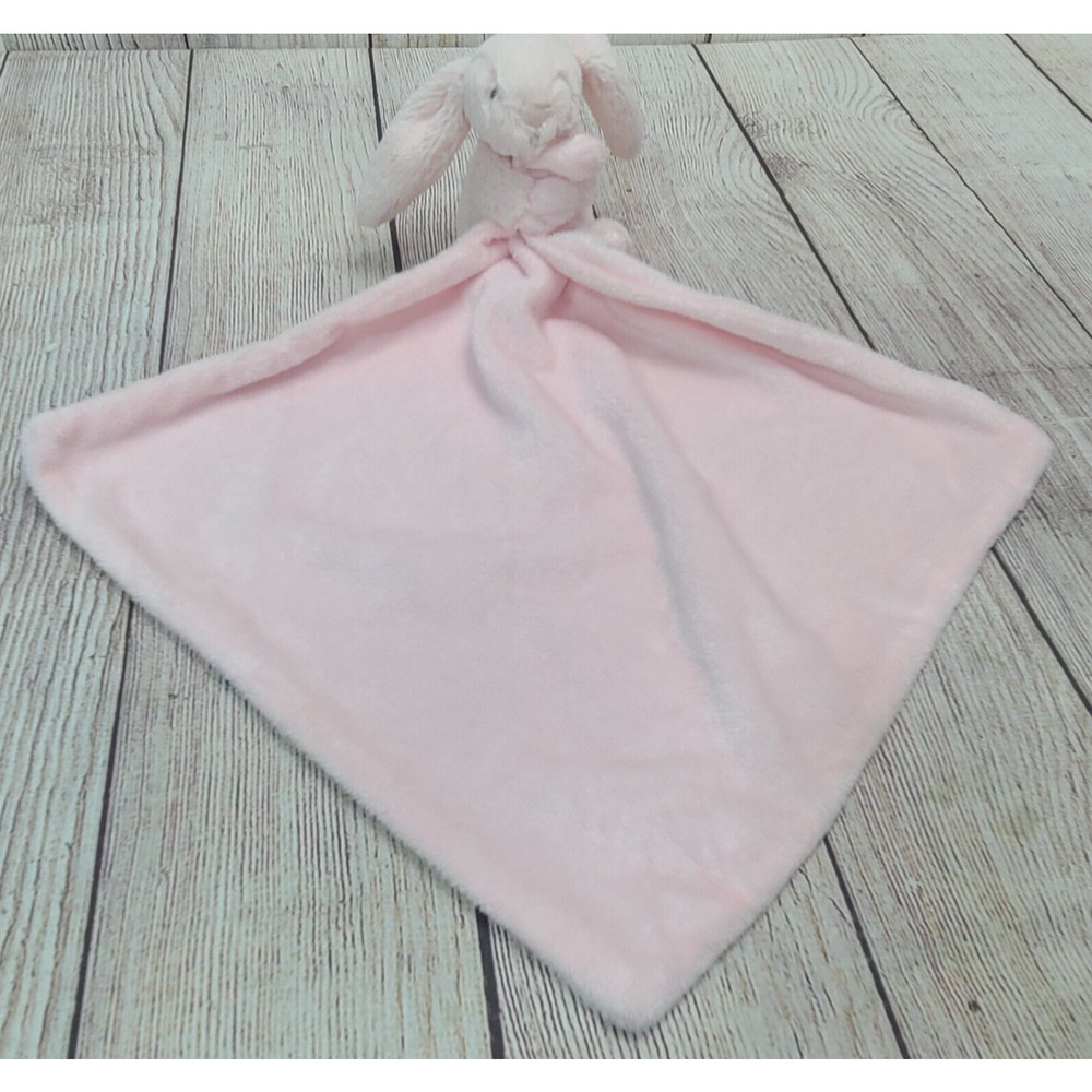 Little Jellycat Plush Pink Bunny Lovey Security Blanket Soft